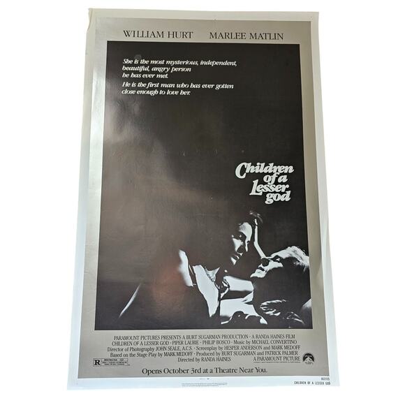 Children of a Lesser god 27x41 original one sheet movie poster - Picture 1 of 3
